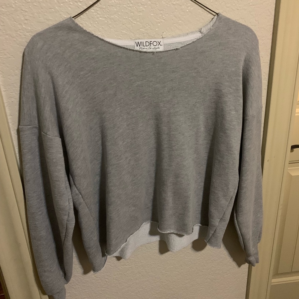 Wild fox Couture Grey Sweater.